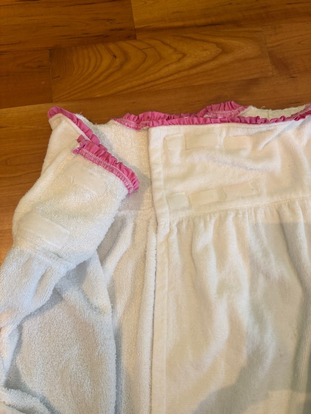 Vintage Y2K PINK by Victoria Secret TOWEL DRESS rare robe white bath shower wrap - Picture 4 of 8